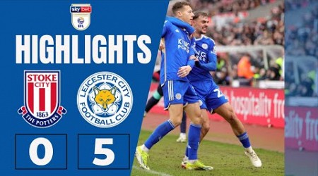 Stoke City vs Leicester City 0-5 Highlights Goals - EFL Championship 2023/24