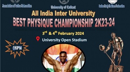 ALL INDIA INTER UNIVERSITY BEST PHYSIQUE CHAMPIONSHIP 2023-24