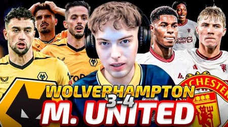 DAVOO XENEIZE REACCIONA A WOLVERHAMPTON 3 MANCHESTER UNITED 4 (PREMIER LEAGUE 2023/24)