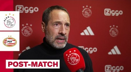 John van ‘t Schip na afloop van Ajax - PSV | ‘Het was een vechtwedstrijd’ ⚔️