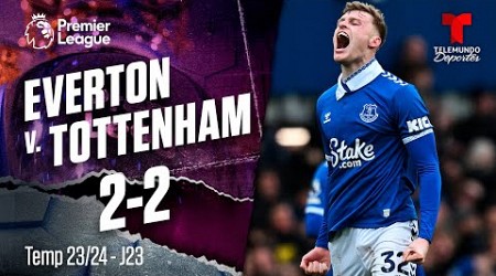 Highlights &amp; Goles: Everton v. Tottenham 2-2 | Premier League | Telemundo Deportes