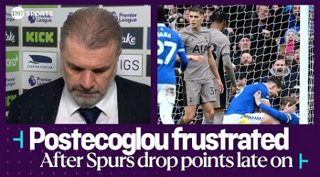 Downbeat Ange Postecoglou frustrated as Spurs drop points 