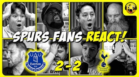 SPURS FANS FURIOUS REACTIONS TO EVERTON 2-2 TOTTENHAM | PREMIER LEAGUE