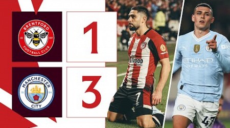 Foden Hat-Trick cancels out Maupay goal | Brentford 1-3 Manchester City | Premier League Highlights