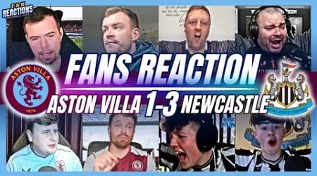 VILLA &amp; NEWCASTLE FANS REACTION TO ASTON VILLA 1-3 NEWCASTLE | EPL