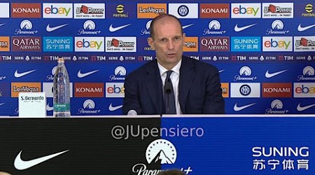 ALLEGRI post Inter-Juve 1-0 conferenza stampa: &quot;Se qualcuno pensa che dobbiamo puntare a vincere...&quot;