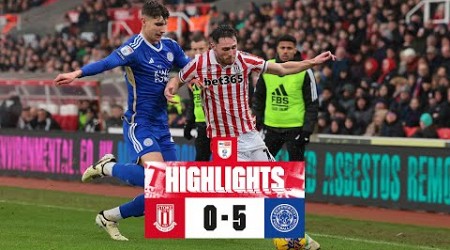 Potters beaten by league leaders | Stoke City 0-5 Leicester City | Highlights