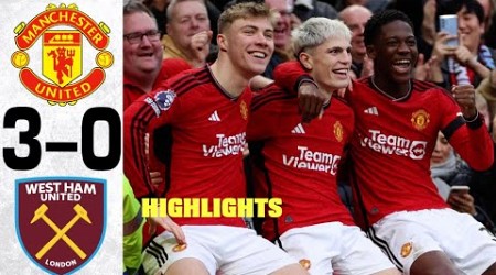 Man Utd vs West Ham 3-0 - All Goals and Highlights - 2024 