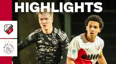 Rijkhoff debut ✅ | Highlights Jong FC Utrecht - Jong Ajax | Keuken Kampioen Divisie