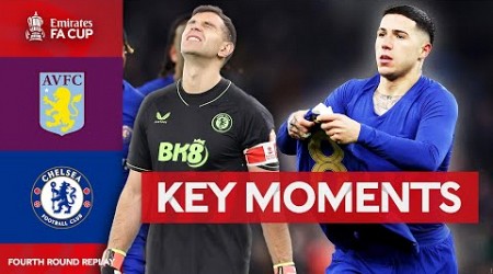 Aston Villa v Chelsea | Key Moments | Fourth Round Replay | Emirates FA Cup 2023-24