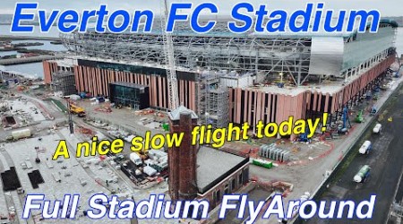 NEW Everton FC Stadium at Bramley Moore Dock. A Full (SLOW) FlyAround on 3.2.24.