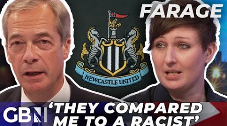 &#39;It was TERRIFYING&#39;: Newcastle fan BANNED for trans views talks to Nigel Farage