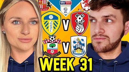 CHAMPIONSHIP PREDICTIONS WEEK 31