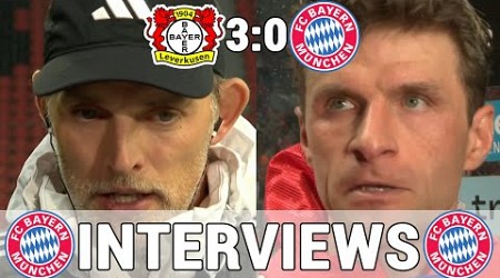 Die FCB Stimmen nach Leverkusen: Thomas Tuchel &amp; Thomas Müller Interview | Leverkusen 3:0 FC Bayern