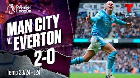 Highlights &amp; Goles: Manchester City v. Everton 2-0 | Premier League | Telemundo Deportes