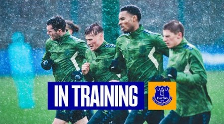 TRAINING IN THE RAIN AT FINCH FARM! | EVERTON PREPARE FOR MAN CITY