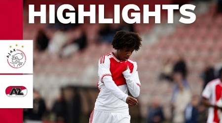 Highlights Ajax O18 - AZ O18 | Competitie