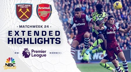 West Ham United v. Arsenal | PREMIER LEAGUE HIGHLIGHTS | 2/11/2024 | NBC Sports