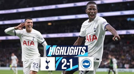 TOTTENHAM HOTSPUR 2-1 BRIGHTON // PREMIER LEAGUE HIGHLIGHTS // 90+6 MINUTE WINNER