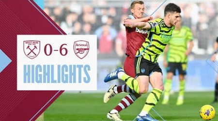 West Ham 0-6 Arsenal | Premier League Highlights