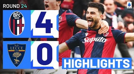 BOLOGNA-LECCE 4-0 | HIGHLIGHTS | Bologna run riot at the Dall’Ara | Serie A 2023/24