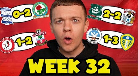 MY CHAMPIONSHIP WEEK 32 SCORE PREDICTIONS!