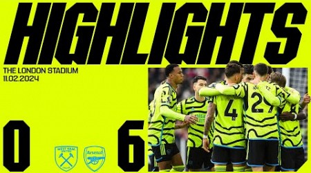 EMPHATIC! | West Ham vs Arsenal (0-6) | EPL Highlights | Saliba, Saka (2), Gabriel, Trossard, Rice