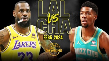 Los Angeles Lakers vs Charlotte Hornets Highlights | February 5, 2024 | FreeDawkins