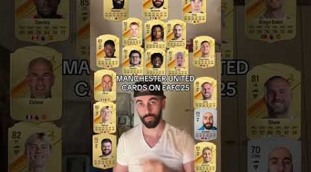 Manchester United cards on eafc25 