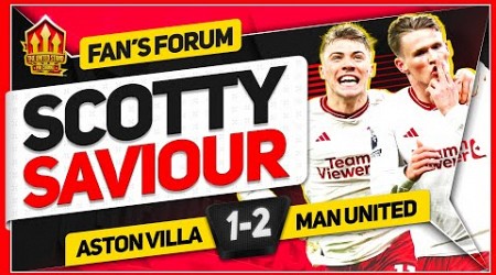 MCTOMINAY TO THE RESCUE! ASTON VILLA 1-2 MAN UNITED | LIVE Fan Forum