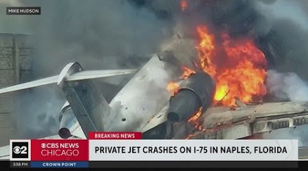 Private jet crashes on I-75 in Naples, Florida