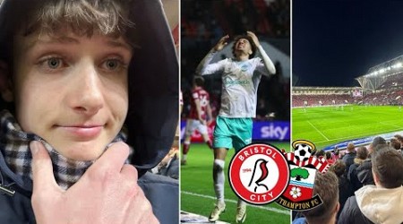 THE MOMENT BRISTOL CITY ENDED SOUTHAMPTON’S UNBEATEN RUN… | Bristol City 3-1 Southampton FC Vlog