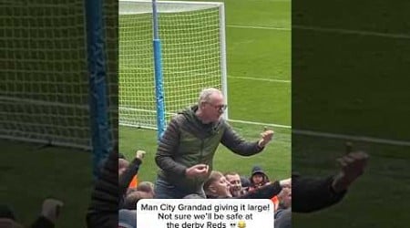 Man City Grandad giving it large to Everton fans. Stay safe at the derby Reds 