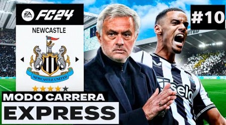 EL NUEVO RETO de JOSE MOURINHO! | FC 24 Modo Carrera Express: Newcastle #10