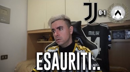 MI AVETE TOLTO LA VOGLIA DI CREDERCI, DI EMOZIONARMI.. Juventus Udinese 0-1