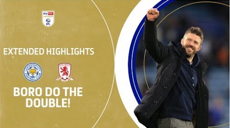 BORO DO THE DOUBLE! | Leicester City v Middlesbrough extended highlights