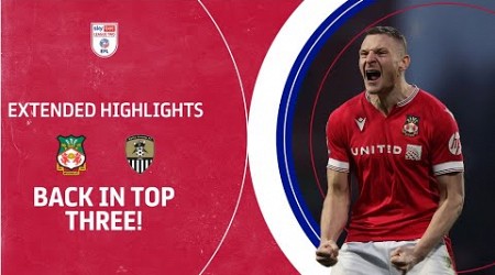 RED DRAGONS BACK IN TOP 3! | Wrexham v Notts County extended highlights