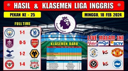 Hasil Liga Inggris Tadi Malam ~ MAN CITY vs CHELSEA ~ BURNLEY vs ARSENAL ~ EPL 2024 Pekan 25