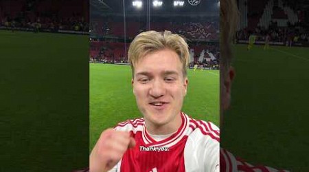 The newest Ajax debutant: Julian Rijkhoff! ⚪️