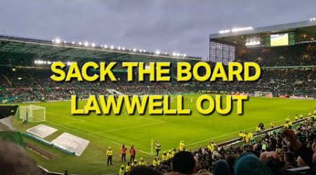 CELTIC FANS CHANT SACK THE BOARD LAWWELL OUT / CELTIC 1-1 KILMARNOCK