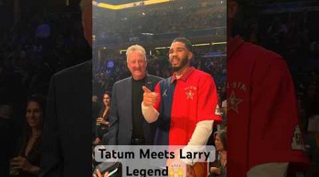 Celtics’ #NBAAllStar Jayson Tatum Meets The Celtic Legend Larry Bird! 