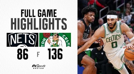 HIGHLIGHTS: Celtics head into the All-Star break with a dominant 50-POINT win over the Nets