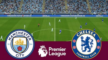 Manchester City 1 vs 1 Chelsea Premier League 23/24 - Video Game Simulation PES 2021