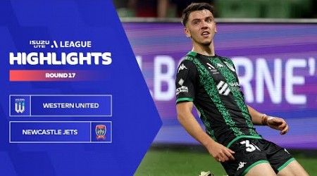 Western United v Newcastle Jets - Highlights | Isuzu UTE A-League 2023-24 | Round 17