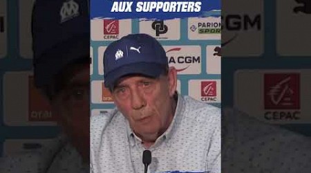 Supporters de l&#39;#OM, &quot;ne vous découragez pas&quot; #football #ligue1 #gasset