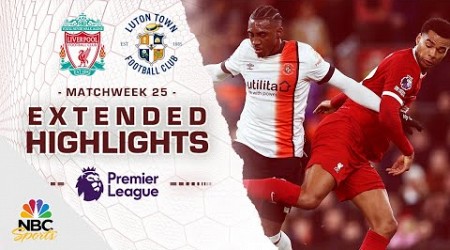 Liverpool v. Luton Town | PREMIER LEAGUE HIGHLIGHTS | 2/21/2024 | NBC Sports