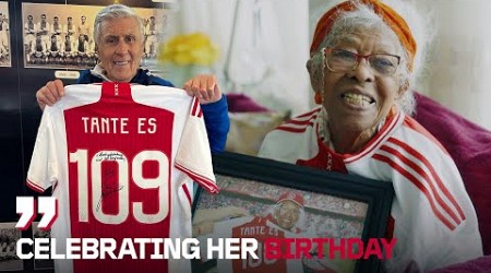 Surprising our oldest fan Tante Es with her 109th birthday! 