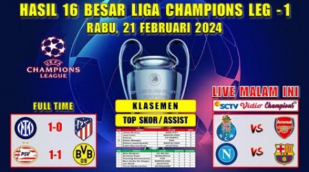 Hasil 16 Besar Liga Champions Tadi Malam ~ INTER MILAN vs ATLETICO ~ PSV vs DORTMUND ~ UCL 2024