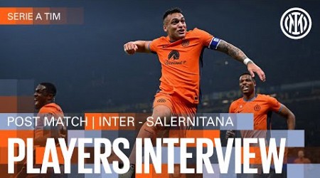 LAUTARO, BUCHANAN AND DE VRIJ | INTER 4-0 SALERNITANA | PLAYERS INTERVIEW 