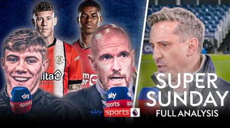 Højlund &amp; ten Hag join Neville &amp; Redknapp in FULL Super Sunday Post Match analysis! 